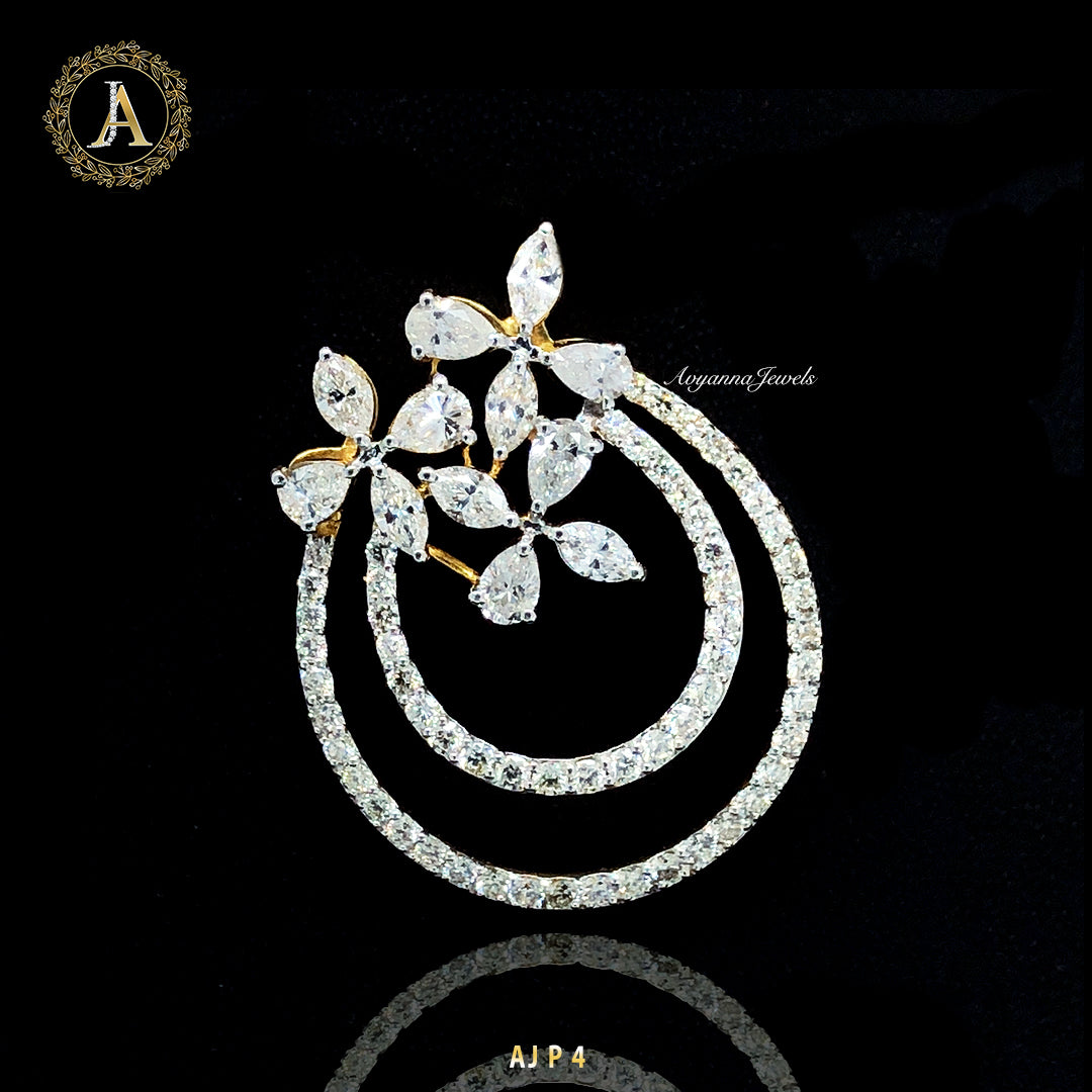 Fancy Cut Diamond Pendant with Marquise